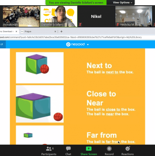 screenshot z Nearpodu